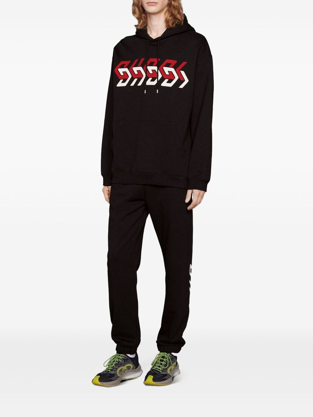 Gucci-mirror cotton hoodie - 2