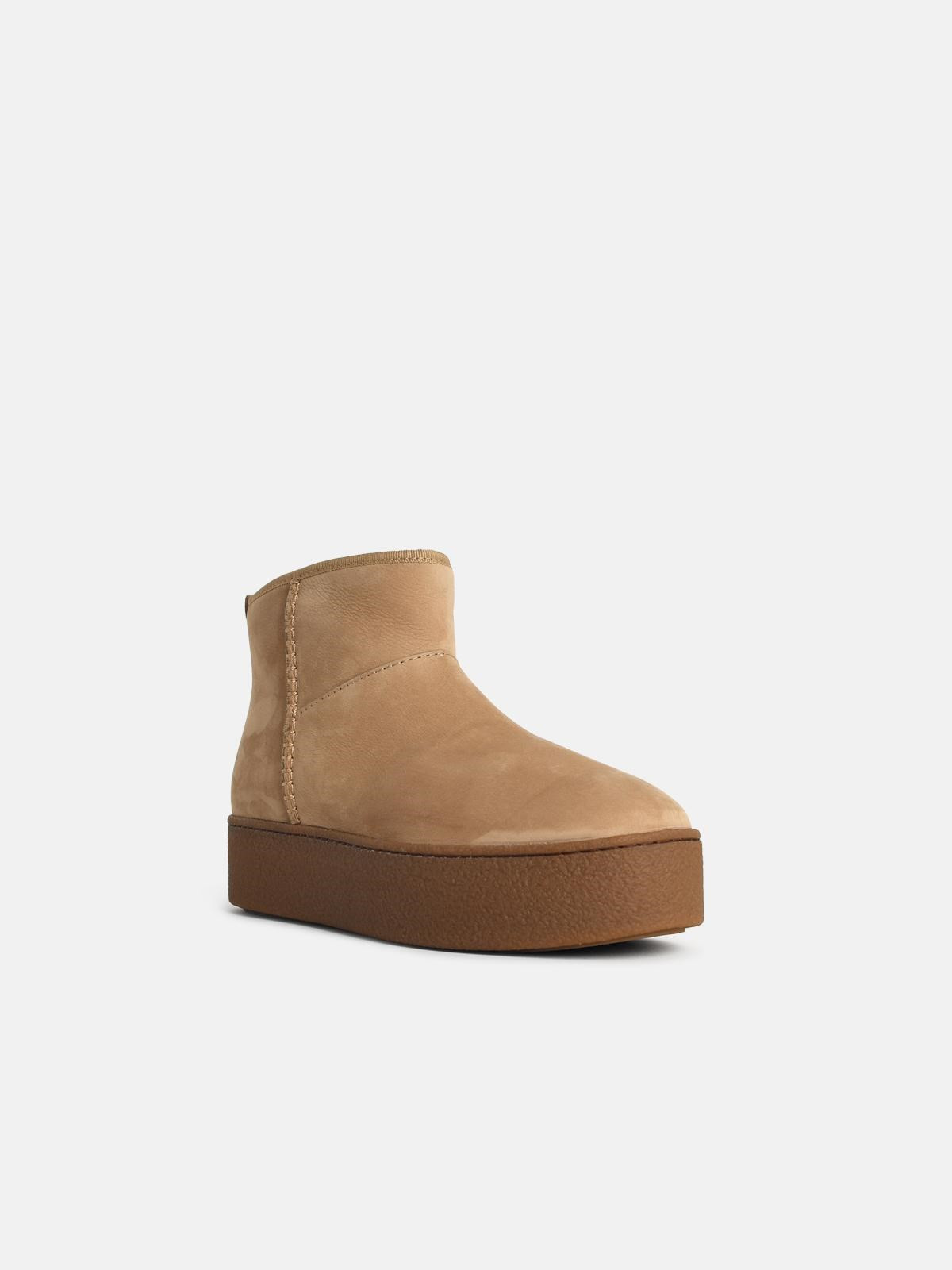 BEIGE SUEDE ANKLE BOOTS - 2