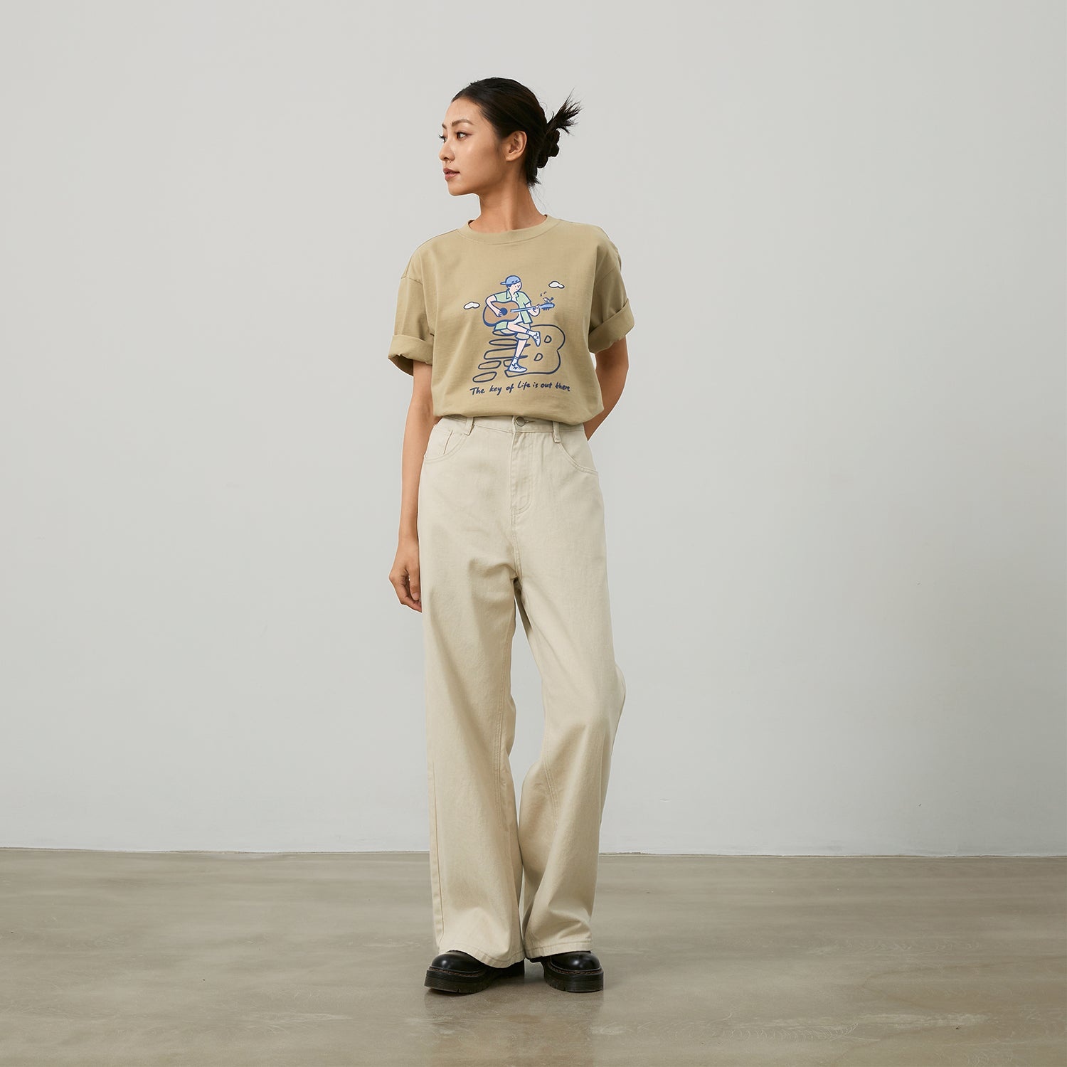 New Balance x PK Guitar Graphic T-Shirt 'Light Brown' NEE26021-LB - 3