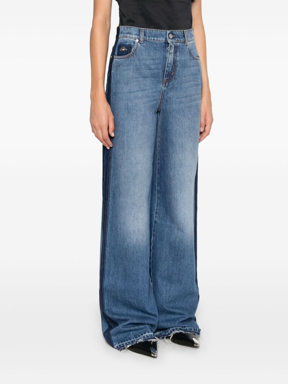 high-rise wide-leg jeans - 3