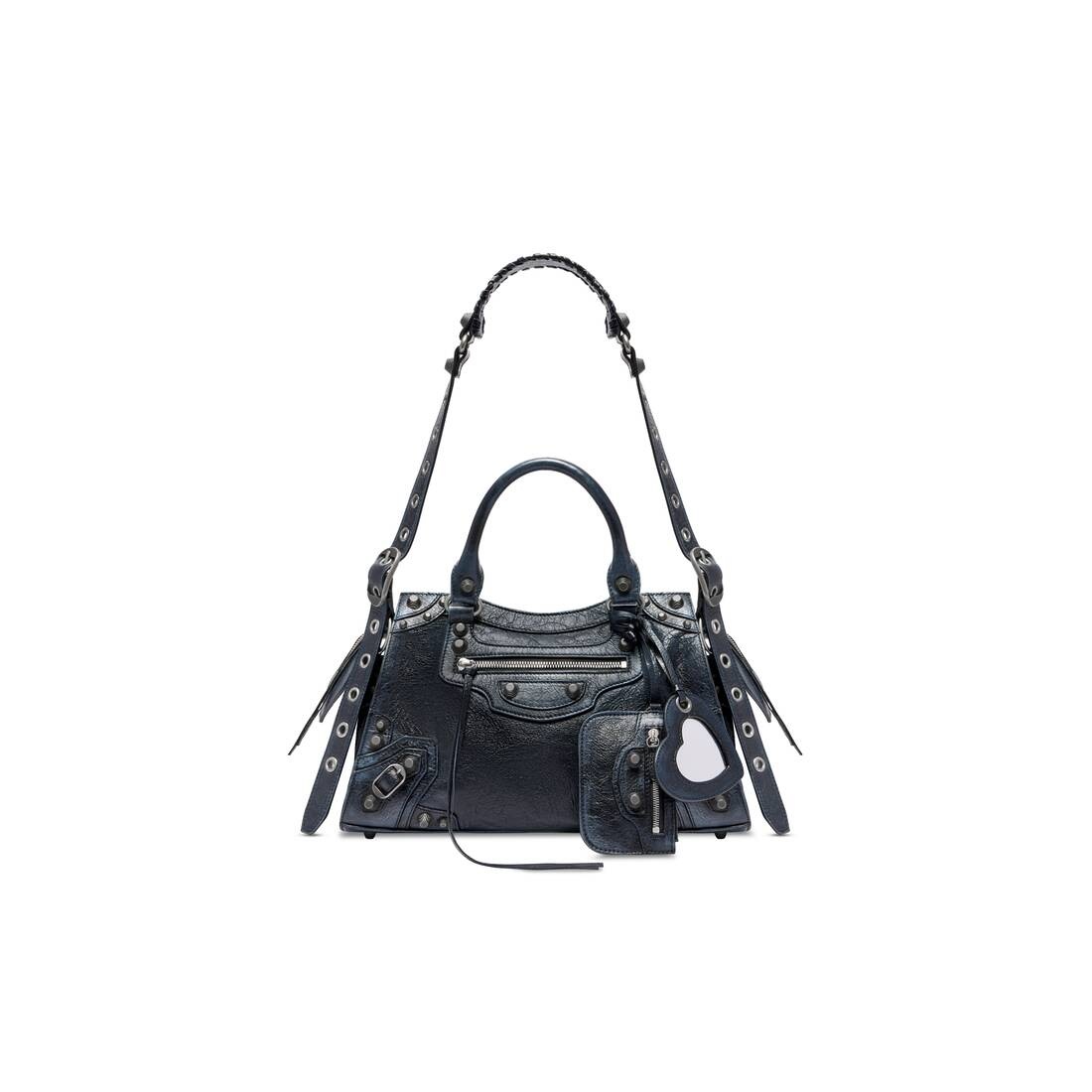 直営店☆BALENCIAGA☆ NEO CAGOLE CITY Dirty Effect バッグ BALENCIAGA Women's Neo Cagole City Small Handbag Dirty