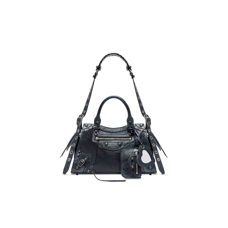 Women's Neo Cagole City Small Handbag Dirty Effect in Black 1