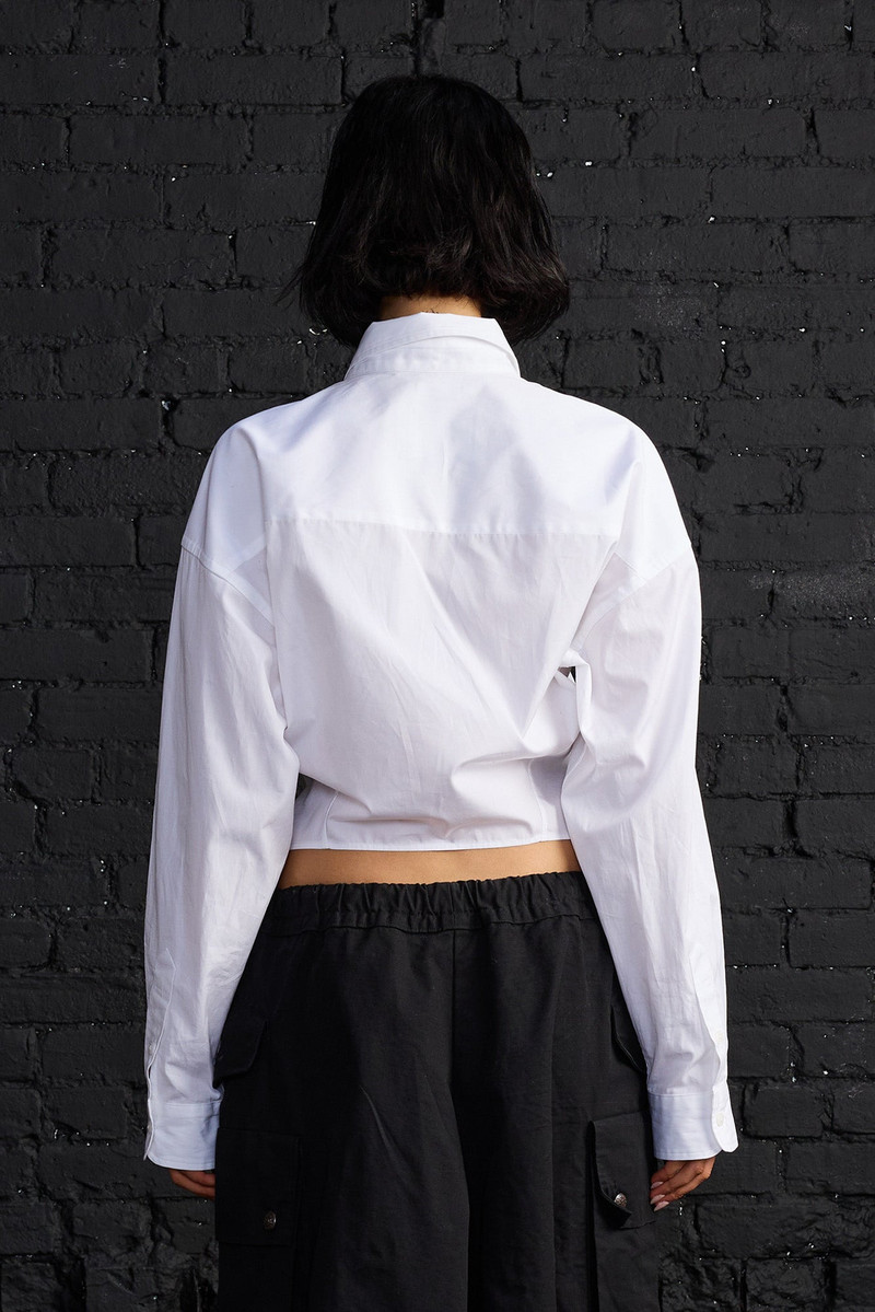 SPLIT HEM BOYFRIEND SHIRT 3