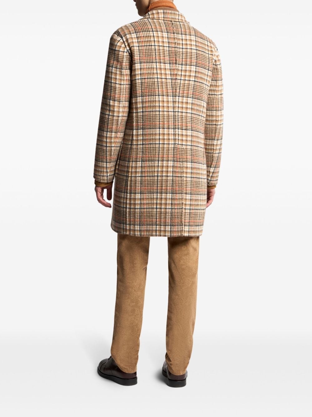reversible single-breasted coat - 5