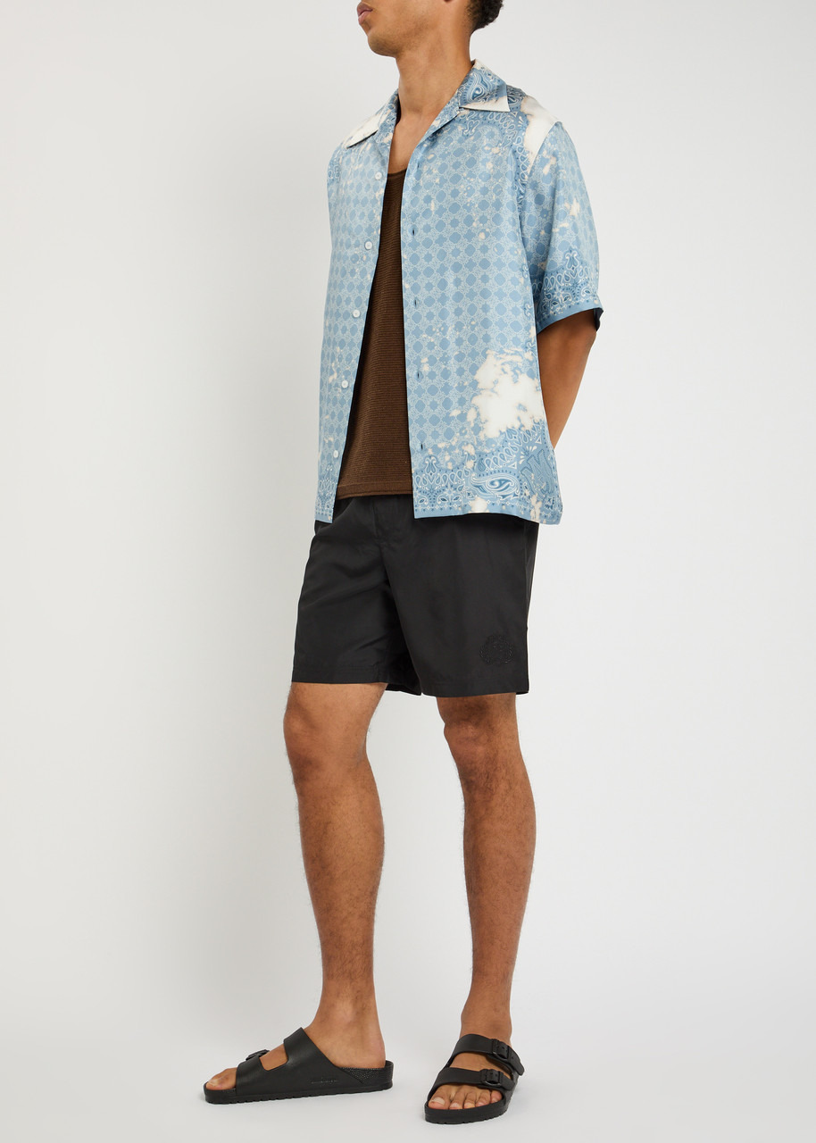 Dolce & Gabbana Logo-embroidered Shell Swim Shorts - 4