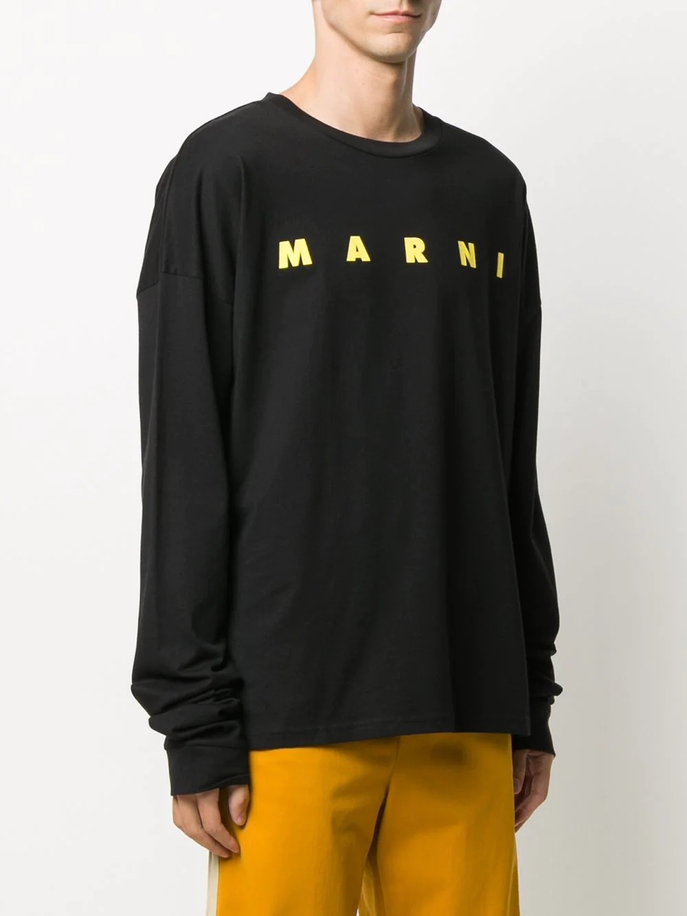 logo-print cotton sweatshirt - 3