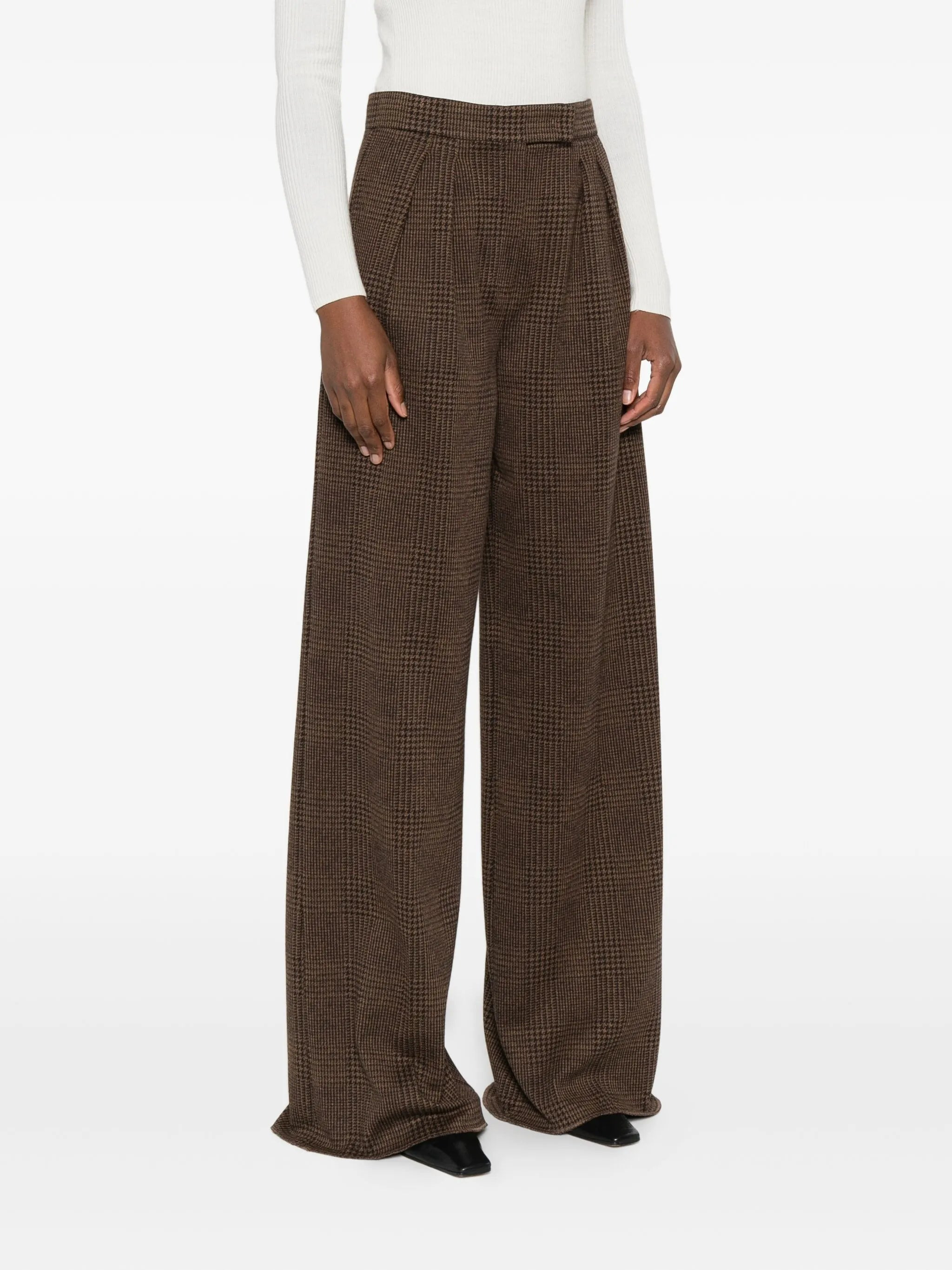 Max Mara Pleated-check Trousers - 5