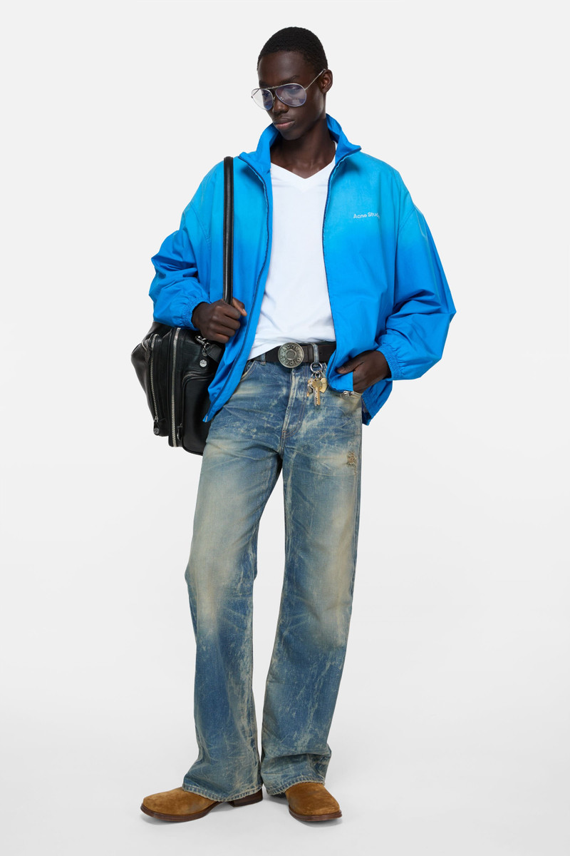 Acne Studios Logo zipper jacket - Bright blue outlook