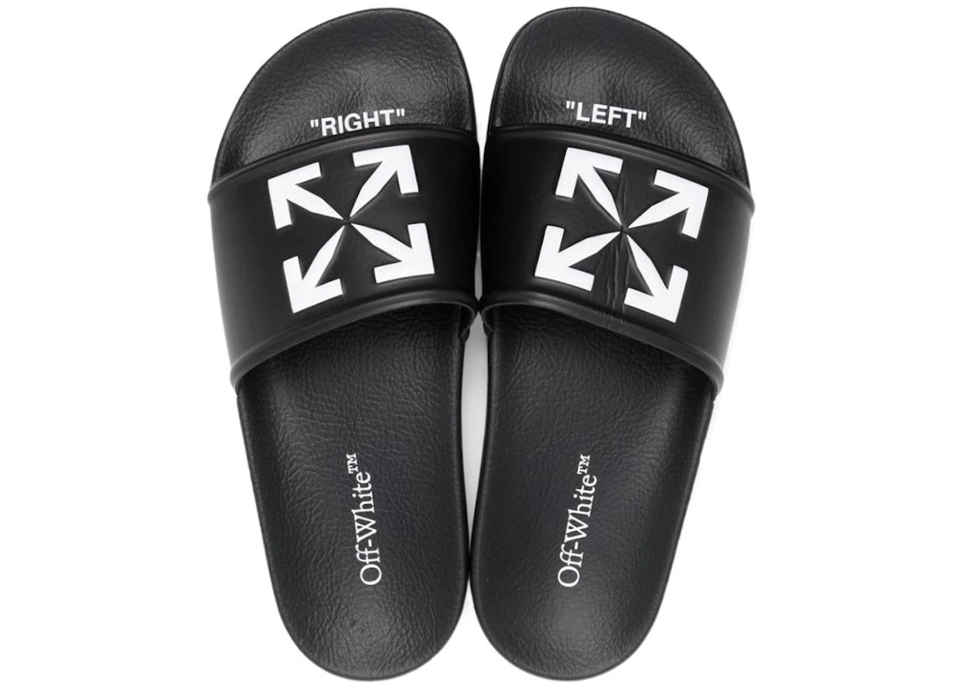 OFF-WHITE Arrow Pool Slides Black White (Women's) - 4