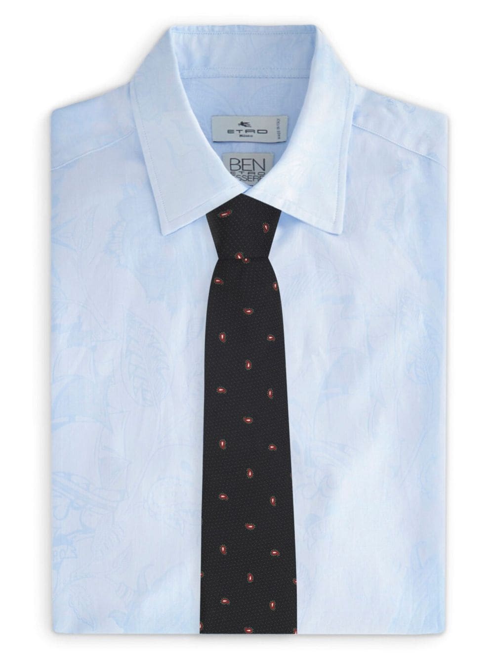 paisley jacquard silk tie - 3
