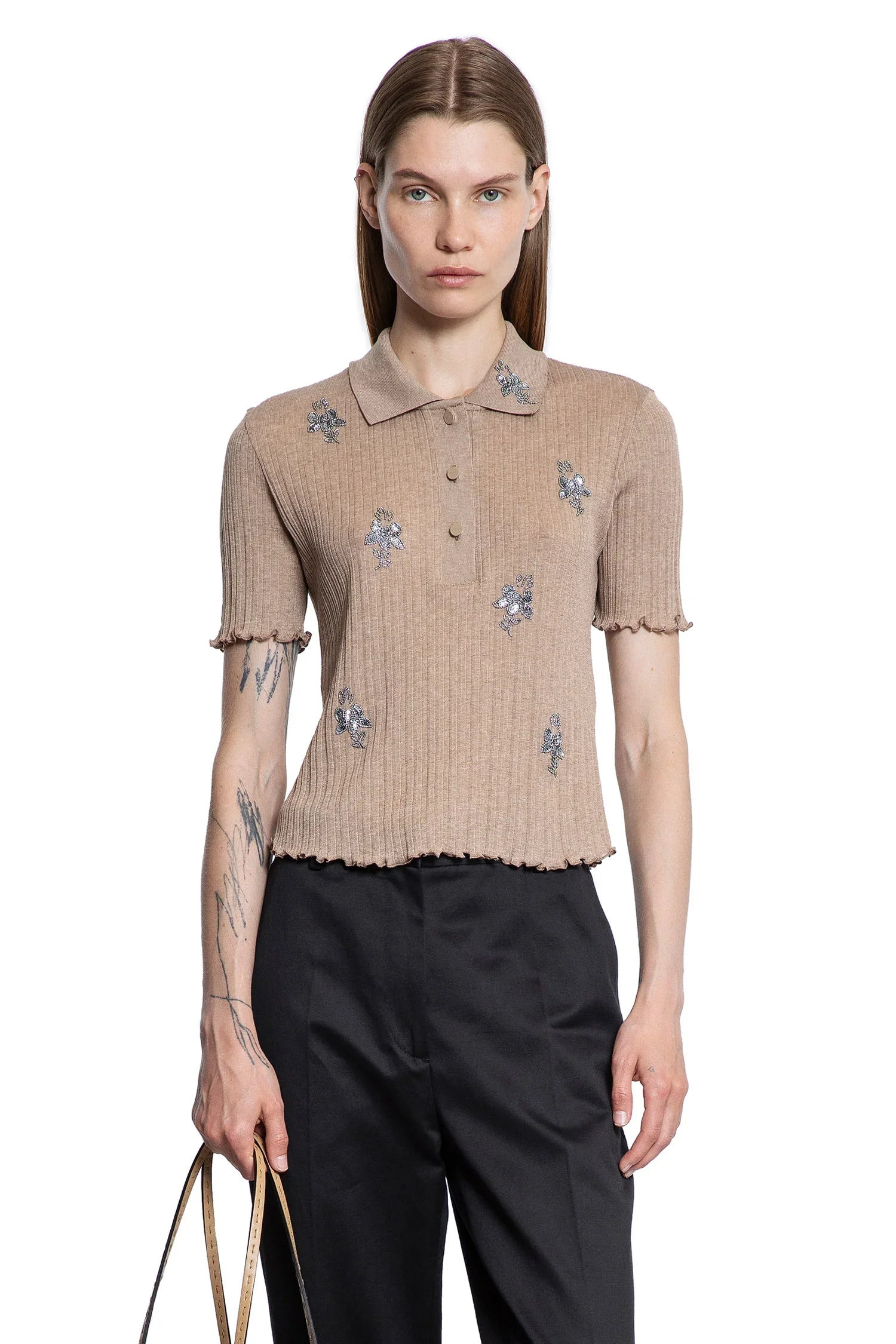 Cotton-Ribbed-Jersey-With-Sequin-Embroidery - 5