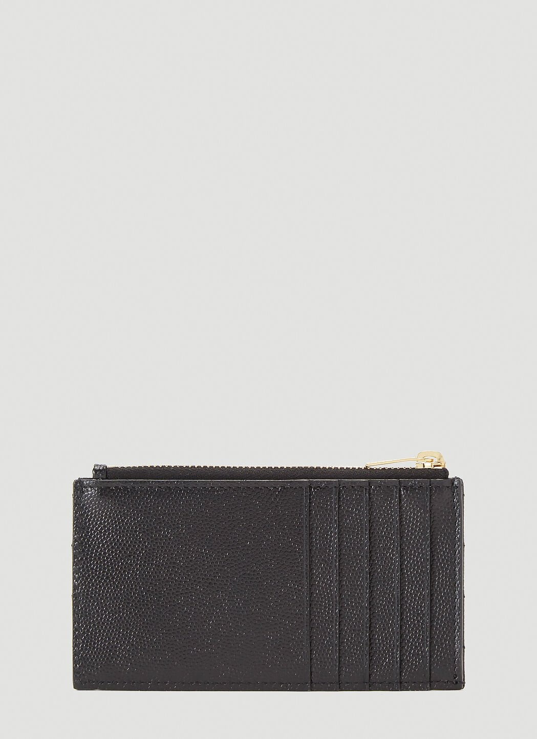 Saint Laurent Women Logo-Plaque Grain De Poudre Wallet - 3