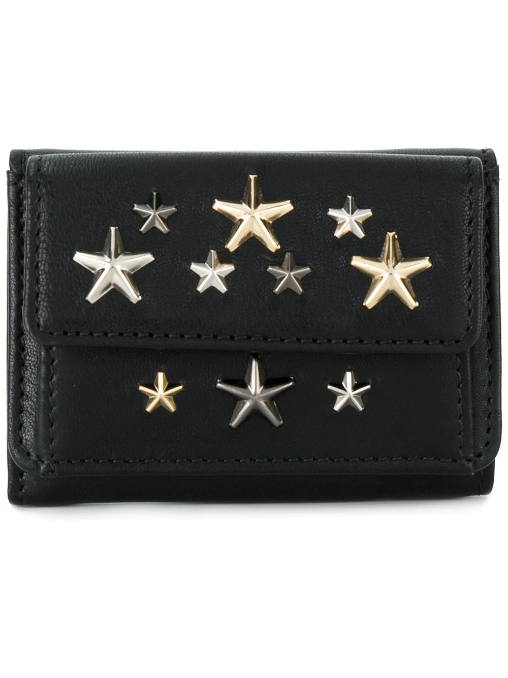 star studded tri-fold wallet  - 1