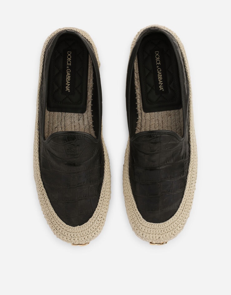 Foiled calfskin espadrilles - 4