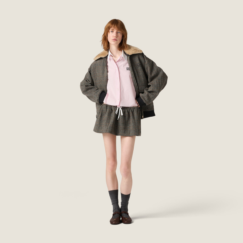 Miu Miu Chevron miniskirt outlook