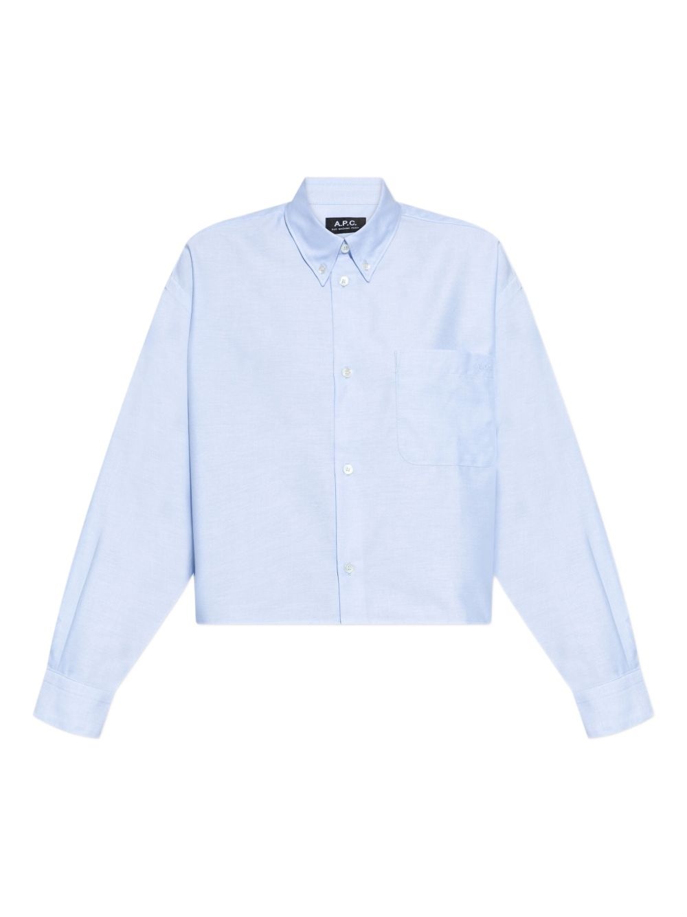 button-up cropped shirt - 1
