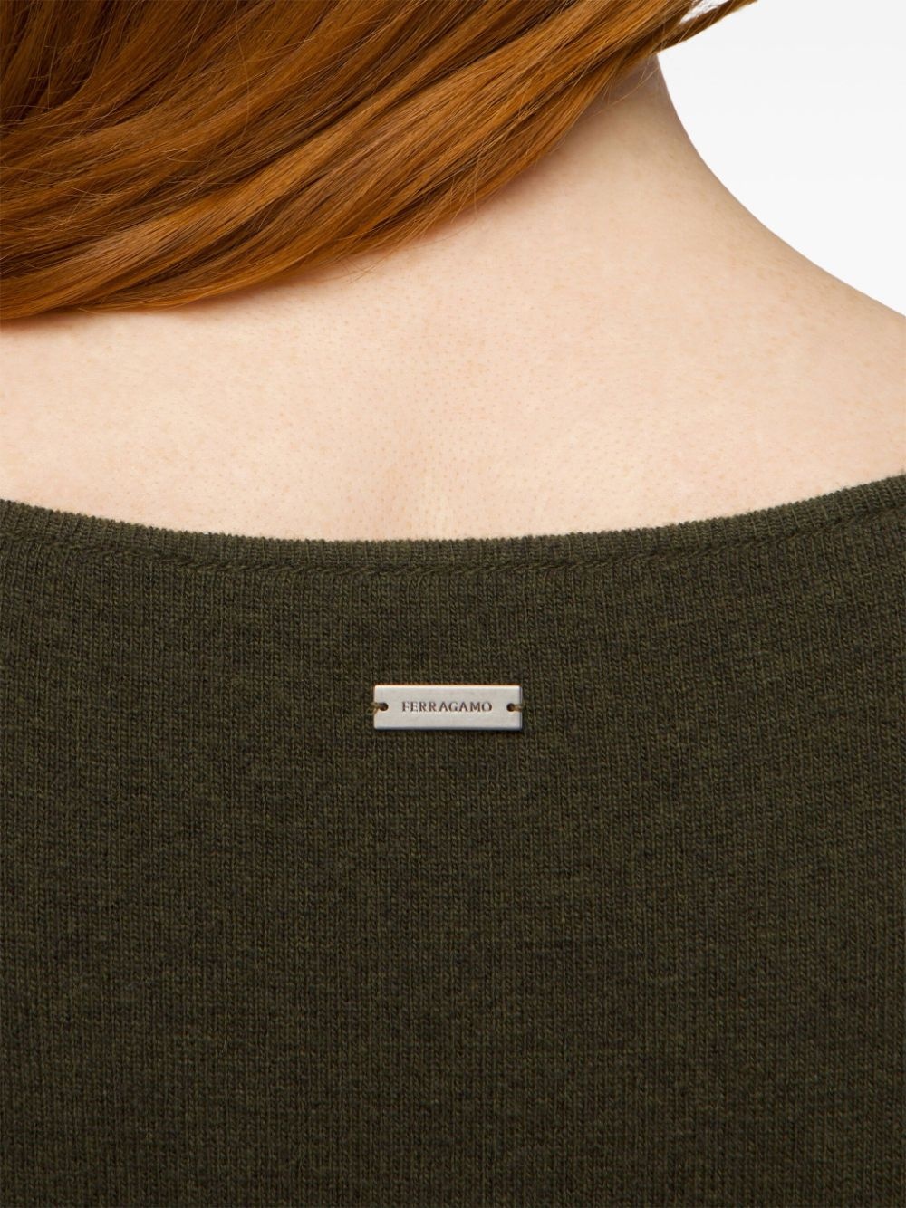 virgin wool-blend knitted dress - 6