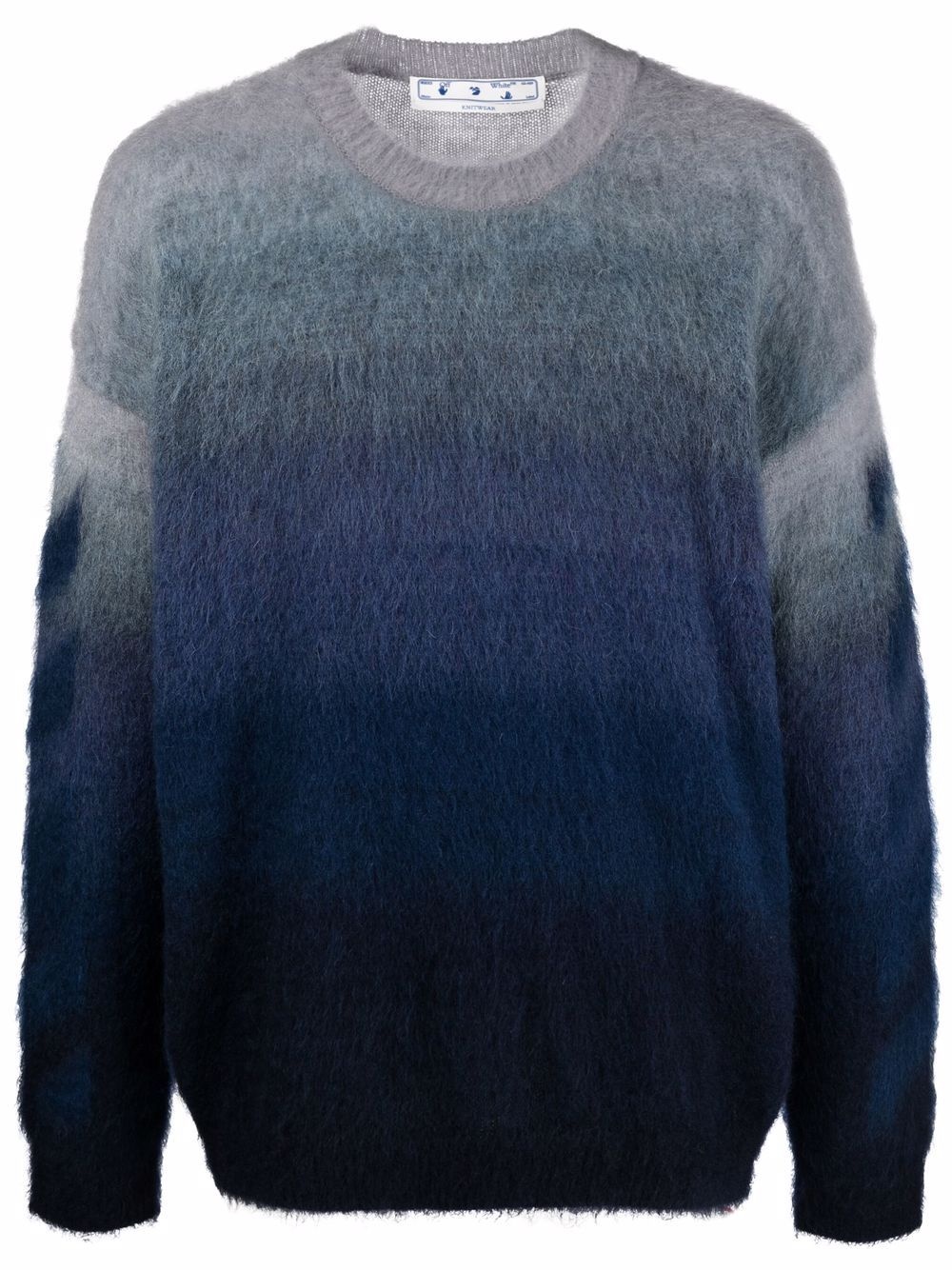 Diag brushed-knit jumper - 1