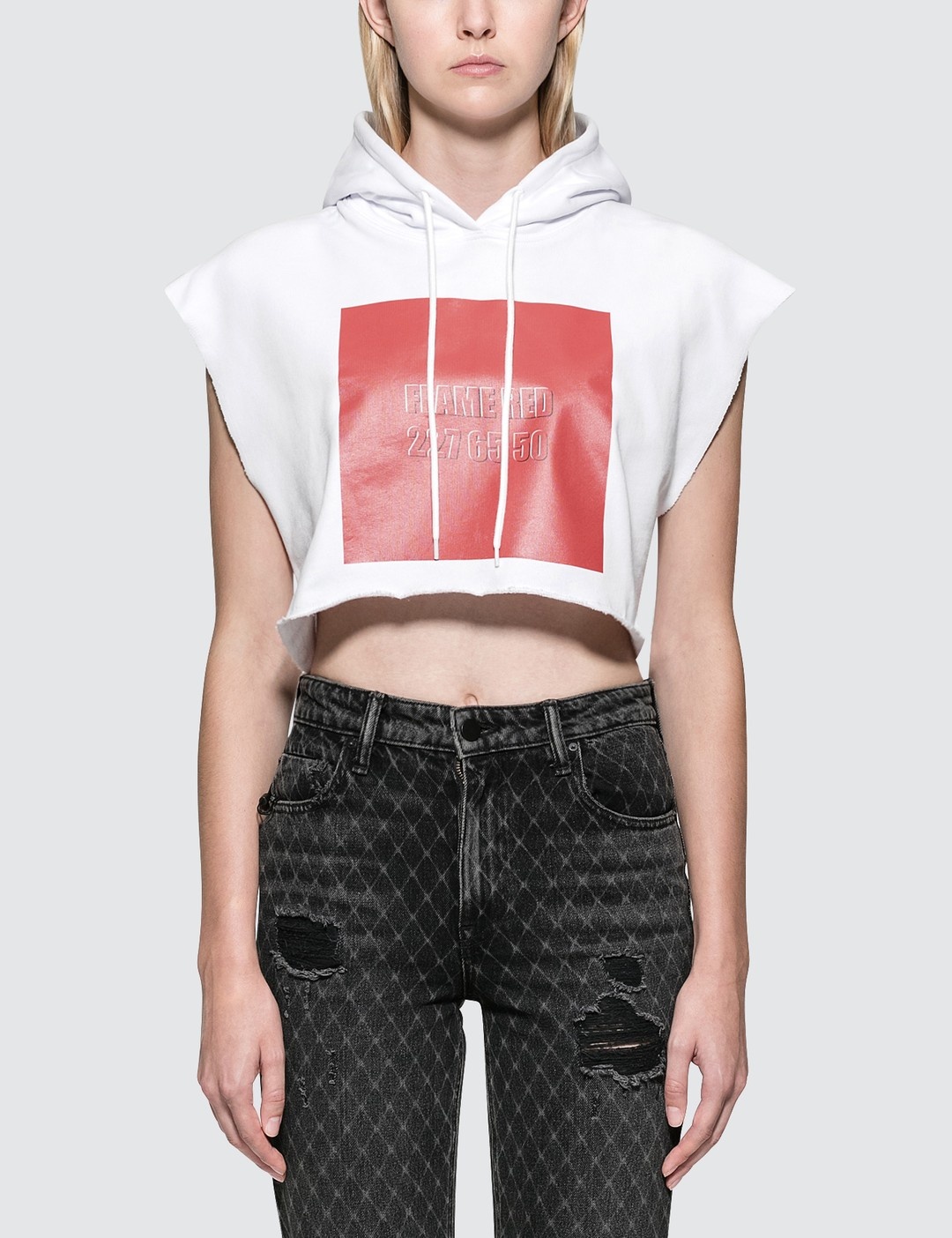 CHROMOTHERAPY CROP HOODIE - 1