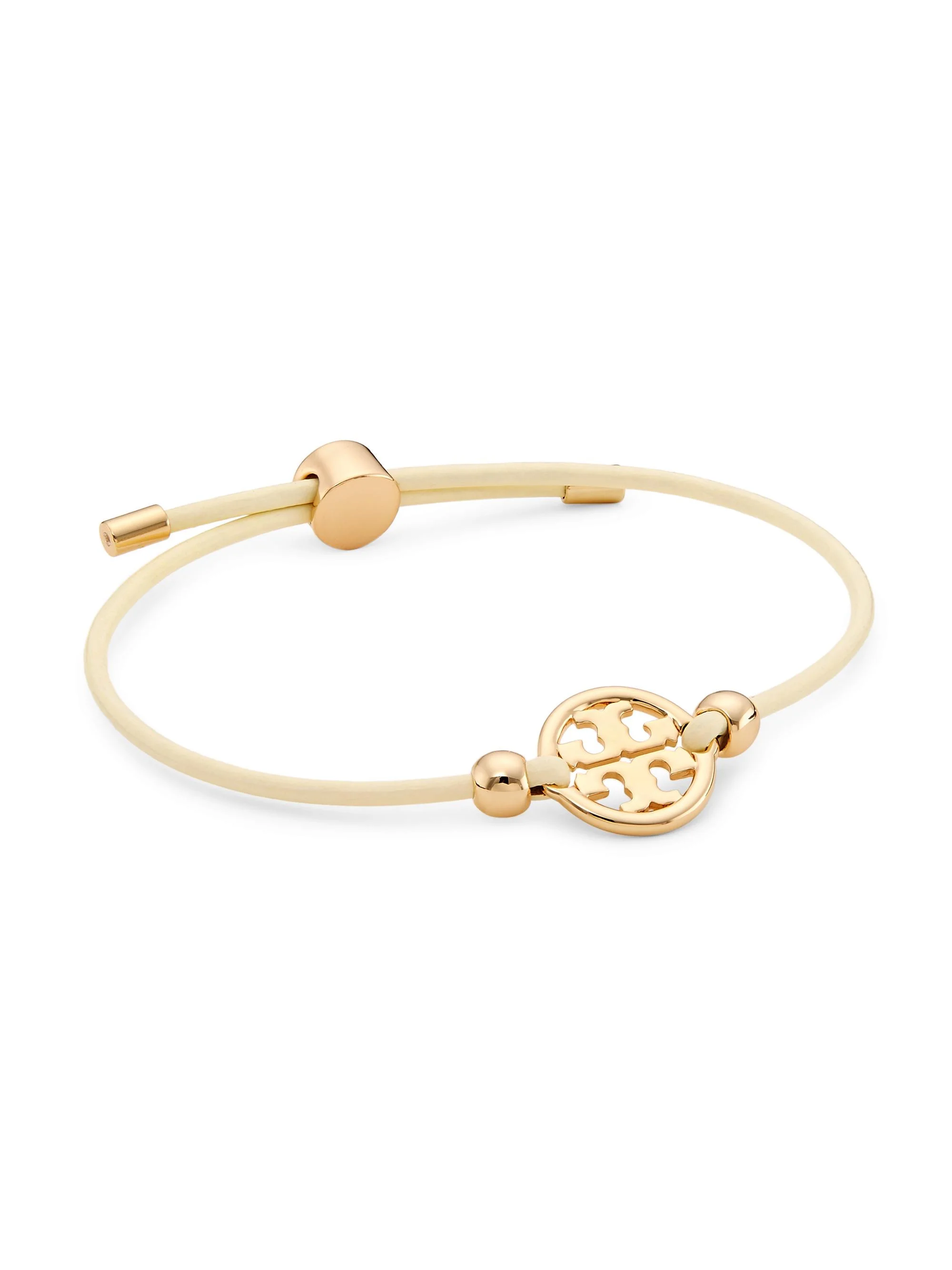 Women's Miller 18K Gold-Plated & Leather Slider Bracelet - Gold Ivory - 1