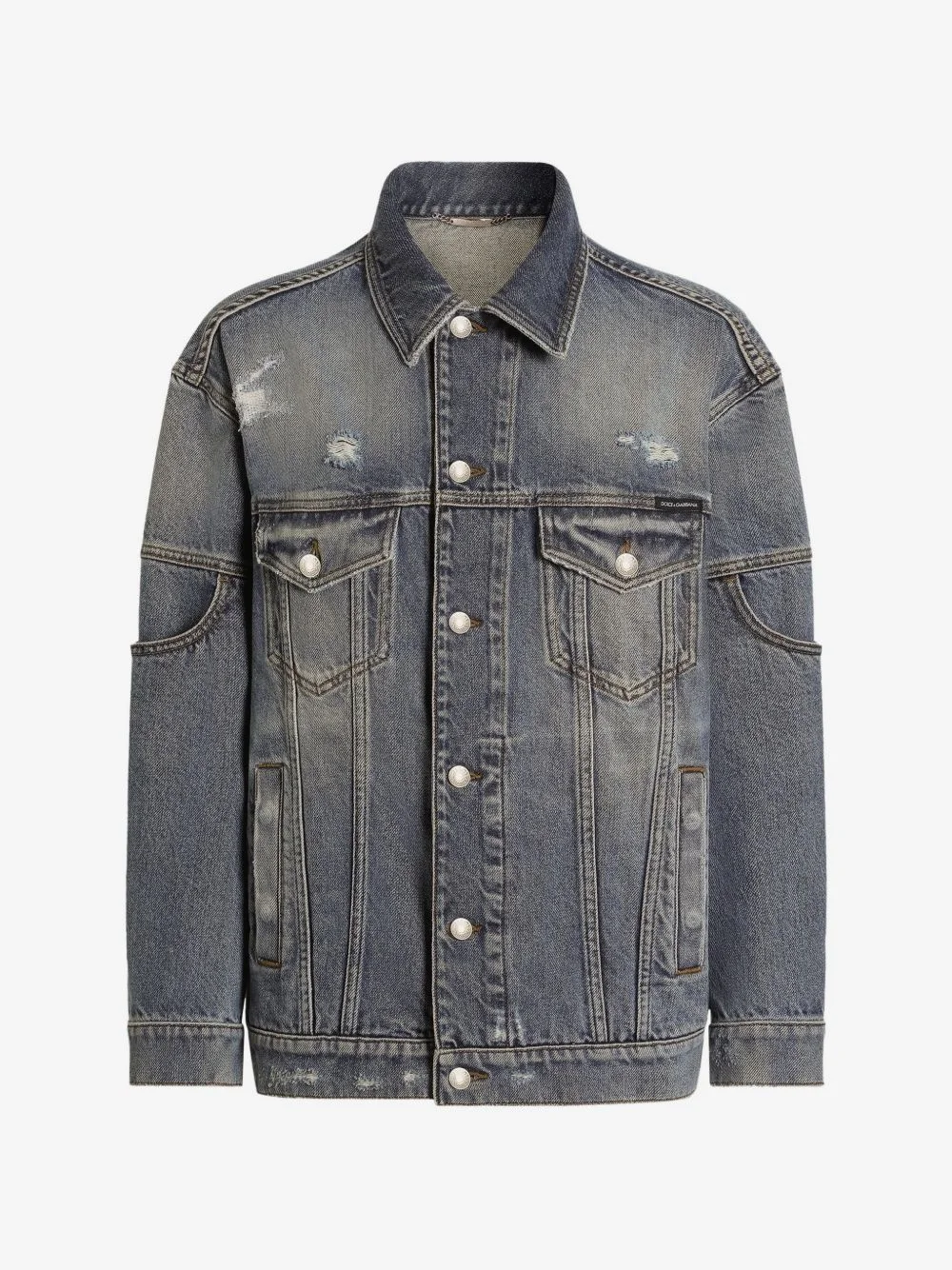 oversized-fit denim jacket - 1
