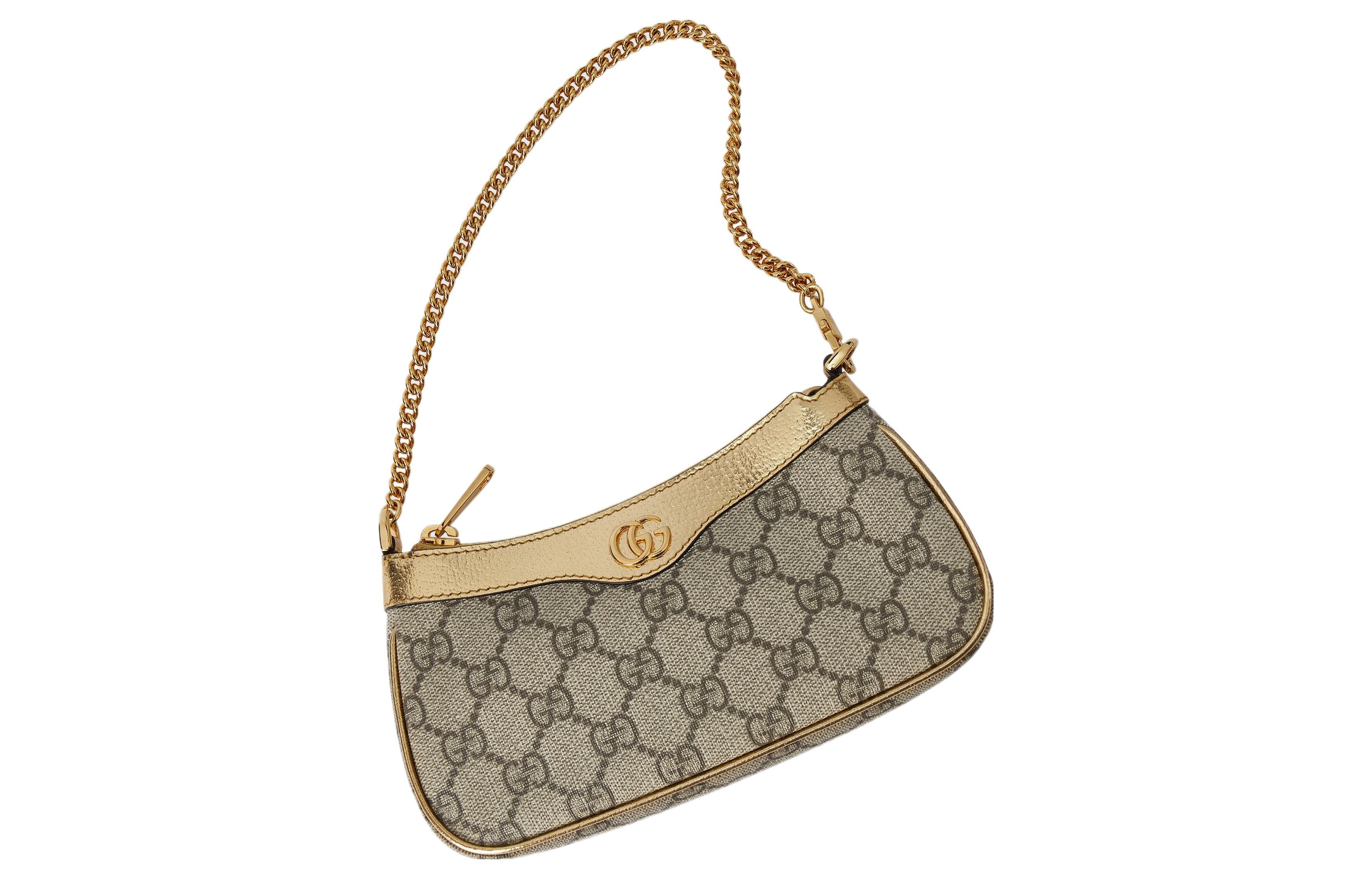 (WMNS) Gucci Ophidia Mini Bag 'Beige Ebony Supreme' 764960-KAAAH-9746 - 3