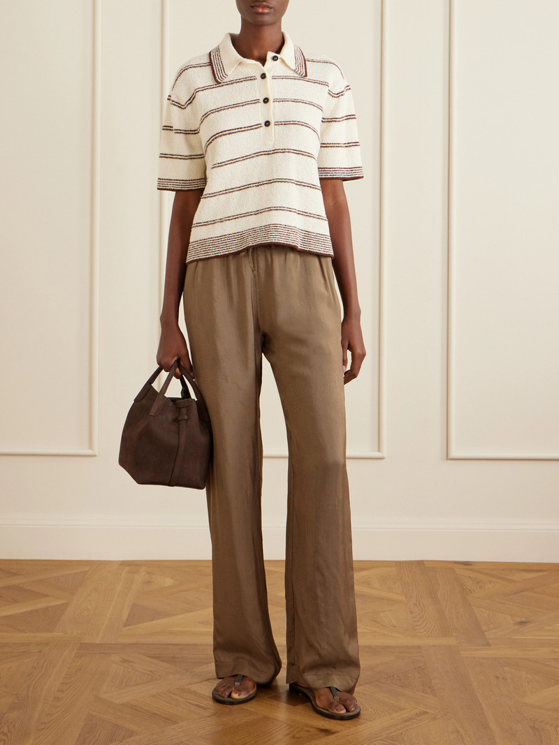 RÓHE Houndstooth Jersey Wide-leg Pants outlook