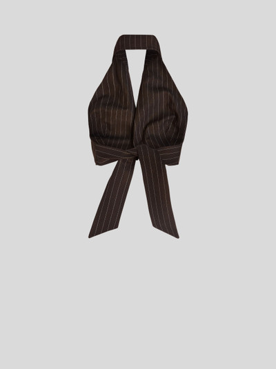 Etro STRIPED WOOL MIX CROPPED GILET outlook