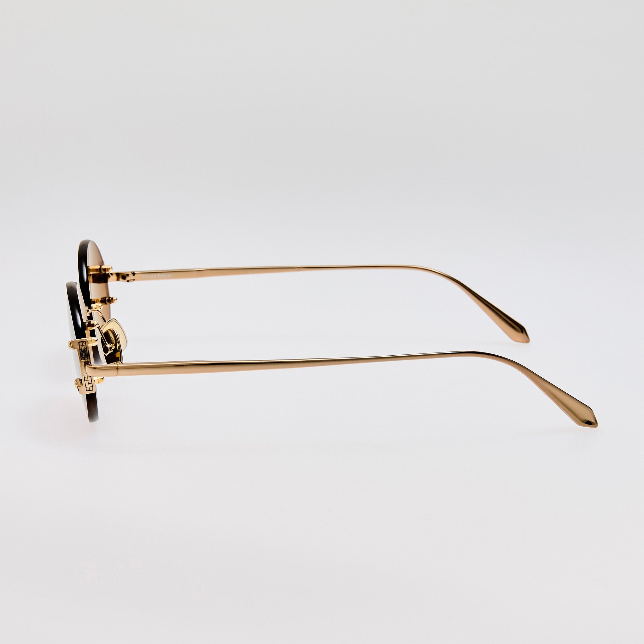 Stella Sunglasses in Brown and Gold - 4
