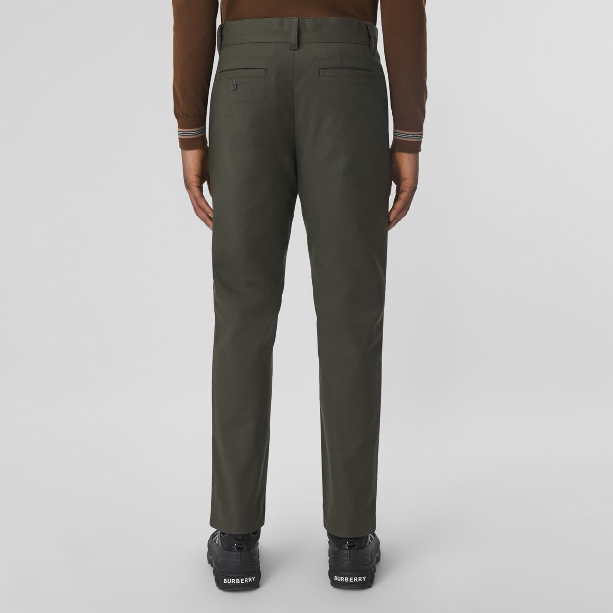 Cotton Cropped Tailored Trousers - 4