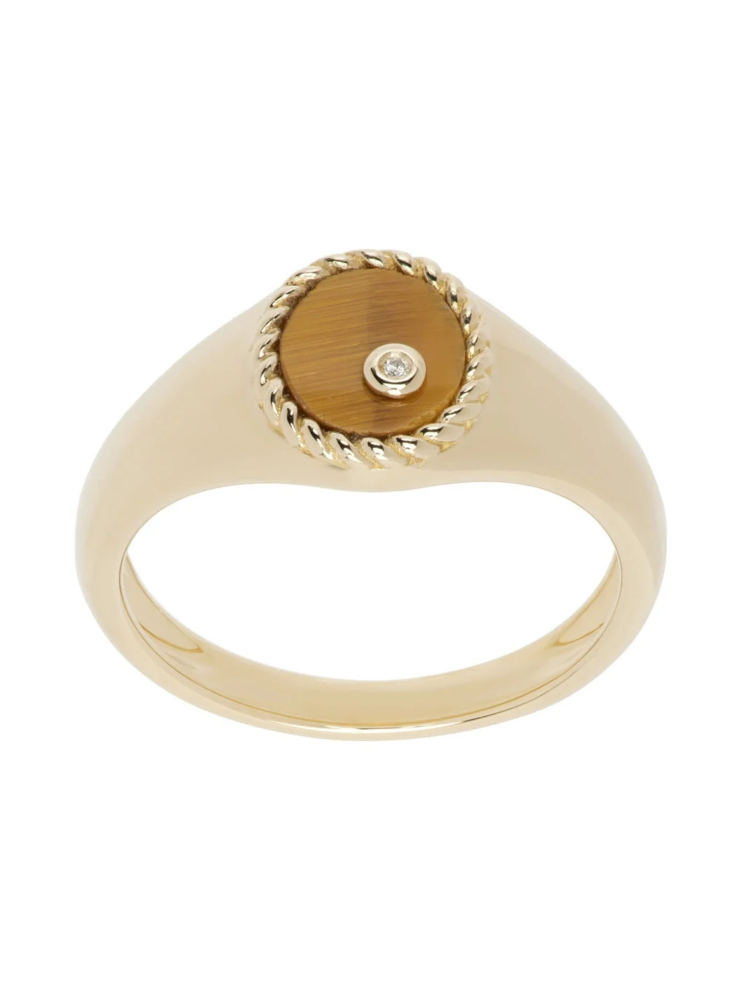 Gold Baby Chevalière Ovale Ring - 1