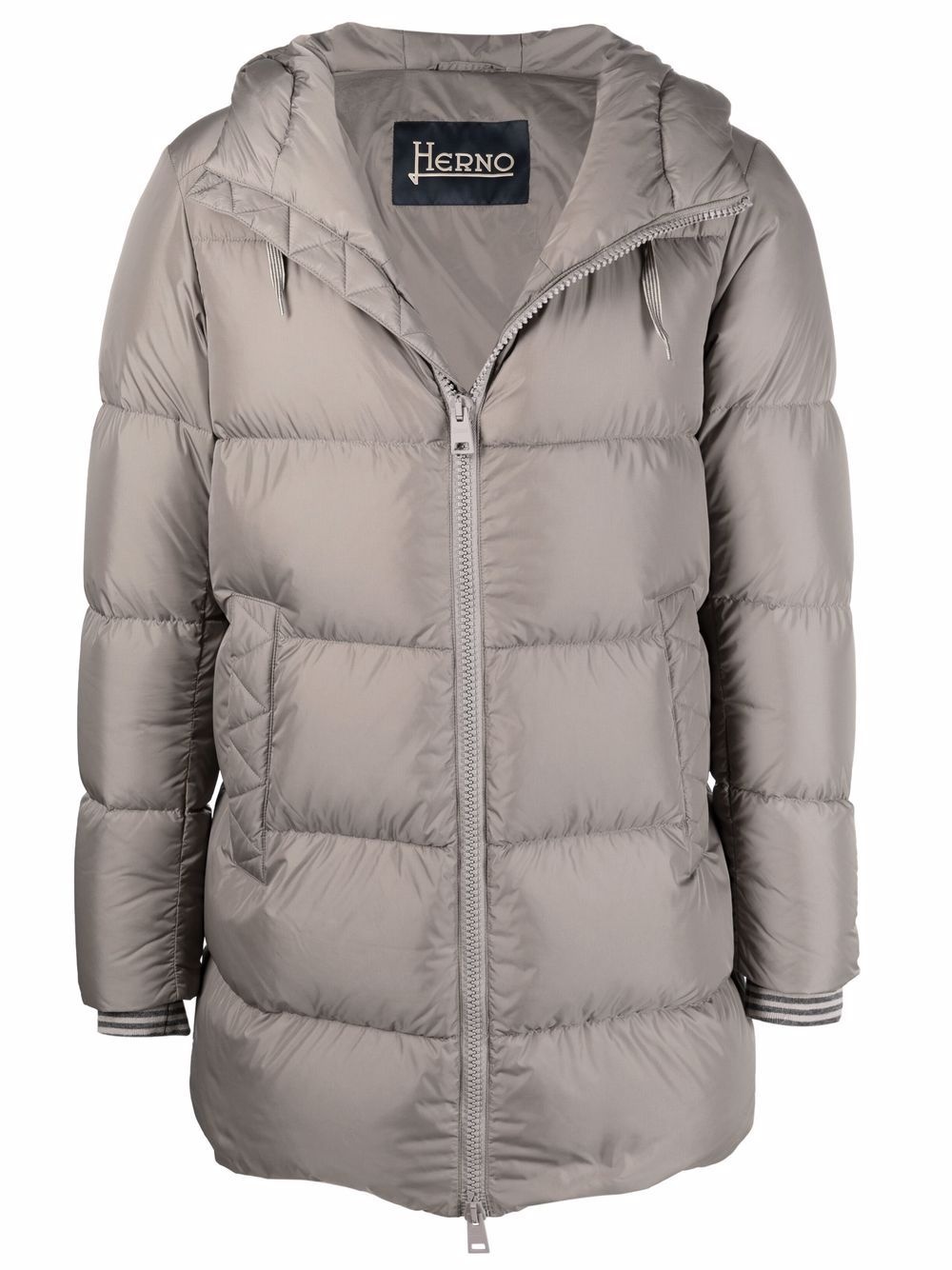 padded hooded jacket - 1