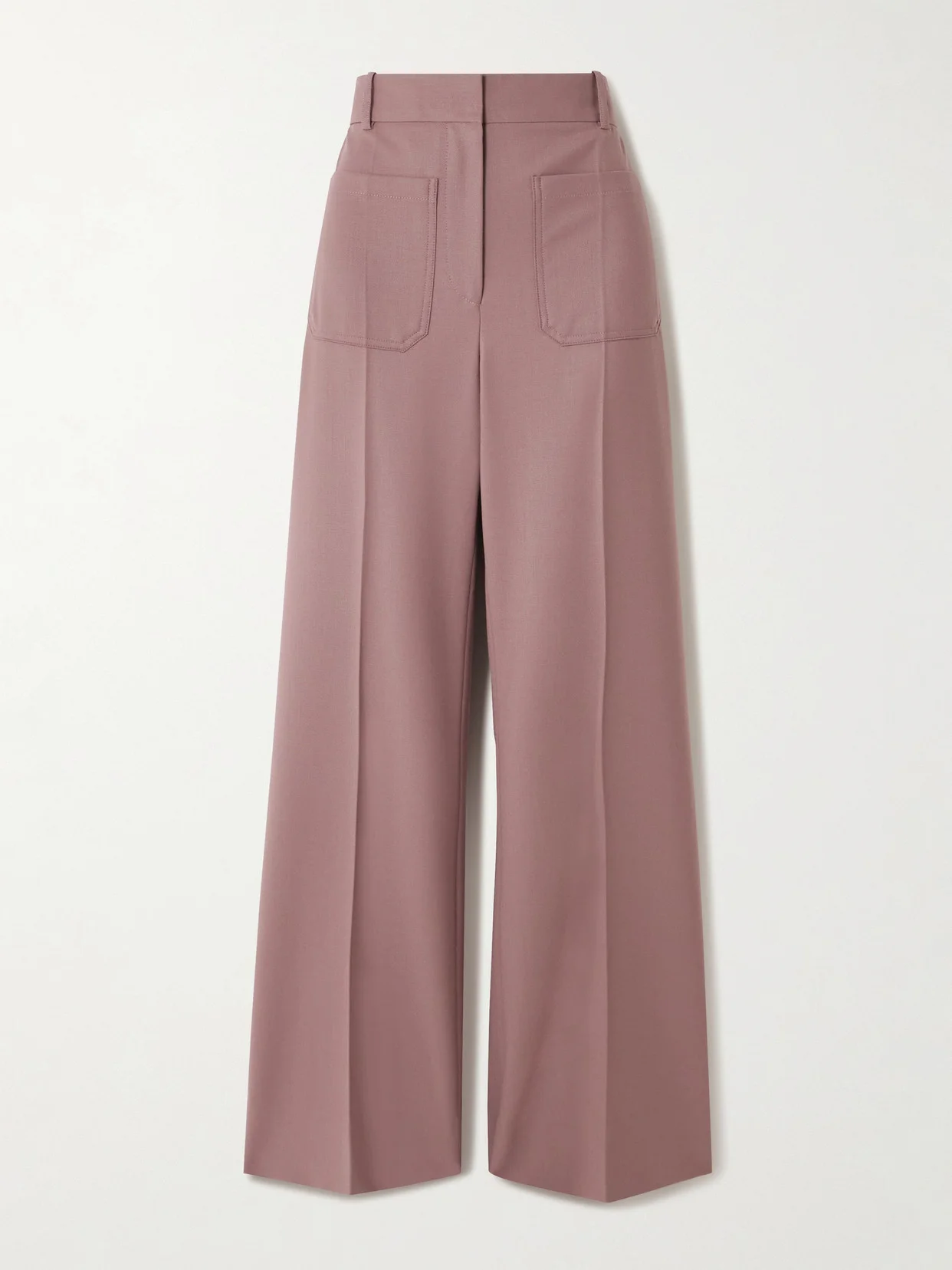 Alina Twill Wide-leg Pants - 1