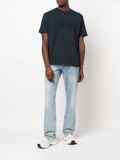 Stone Island logo-embroidered cotton T-shirt outlook