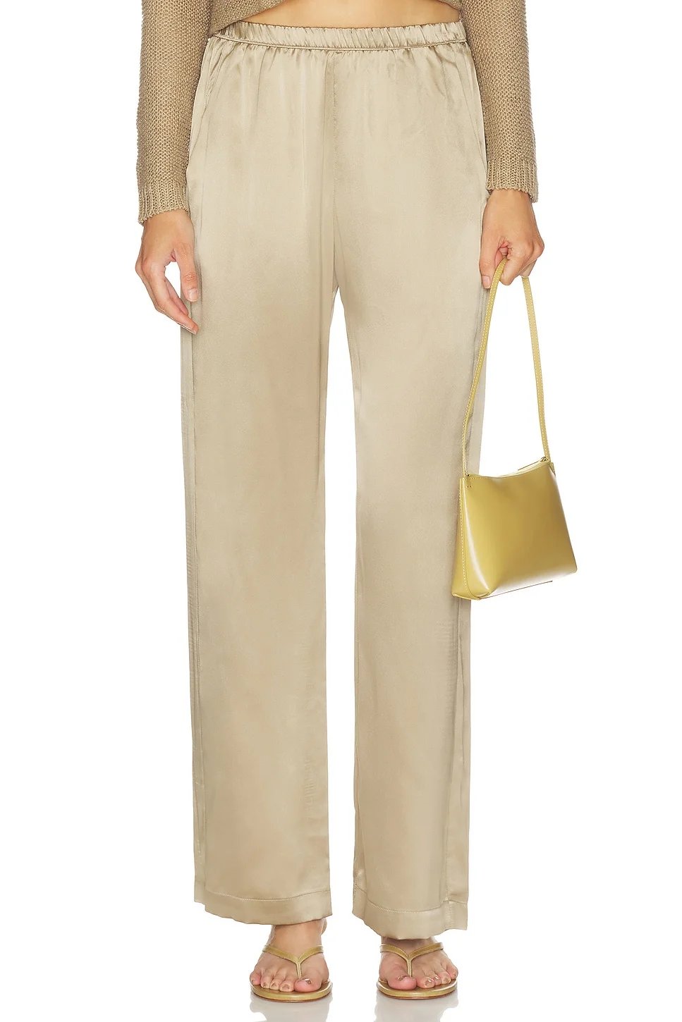 Silk Satin Everywhere Pant - 1