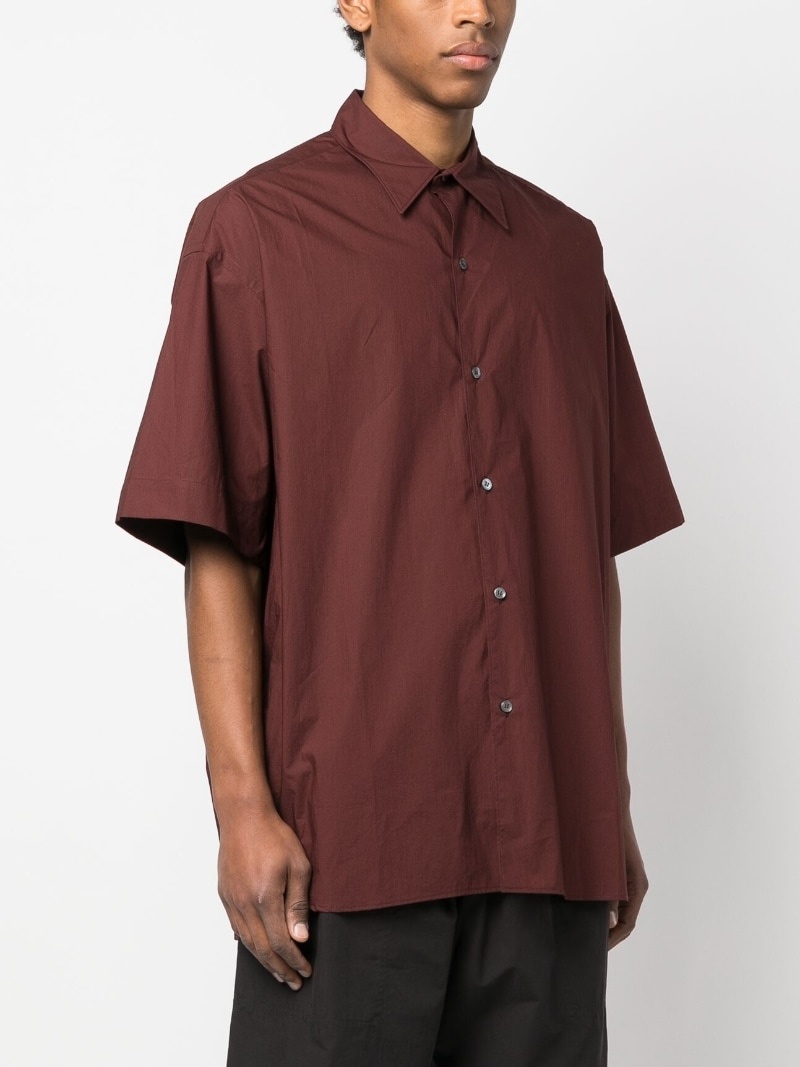 poplin short-sleeved shirt - 3