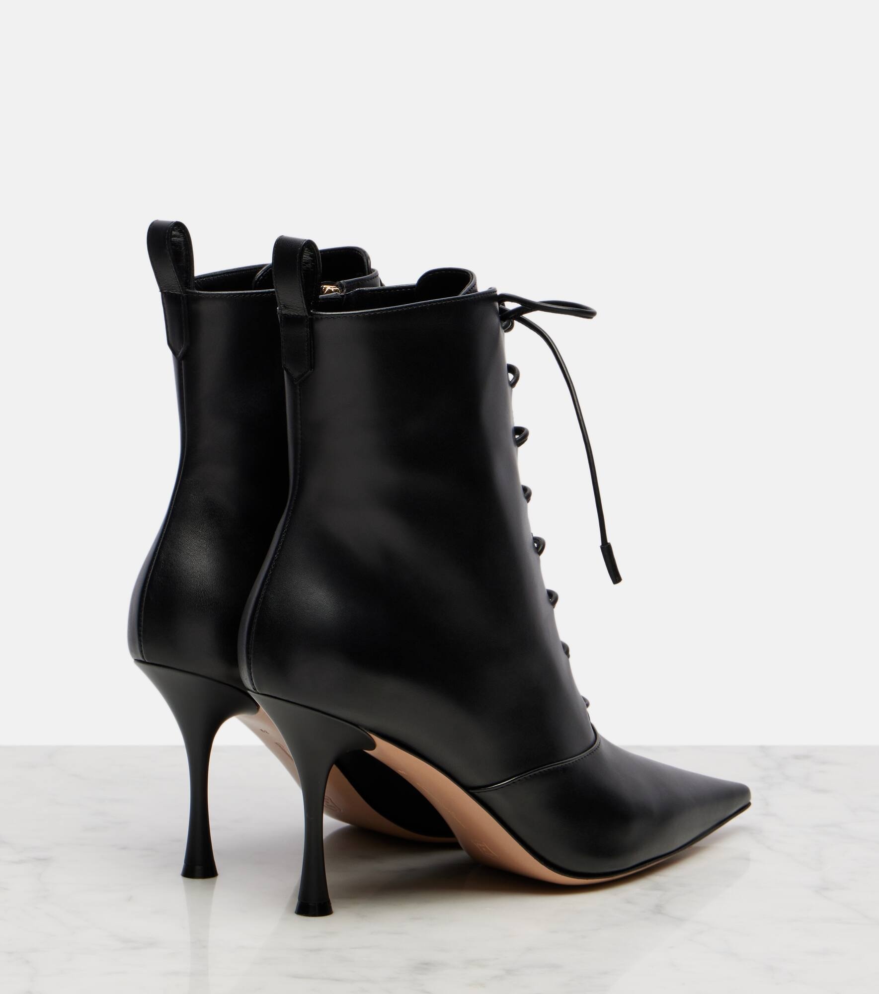 Leather lace-up boots - 2