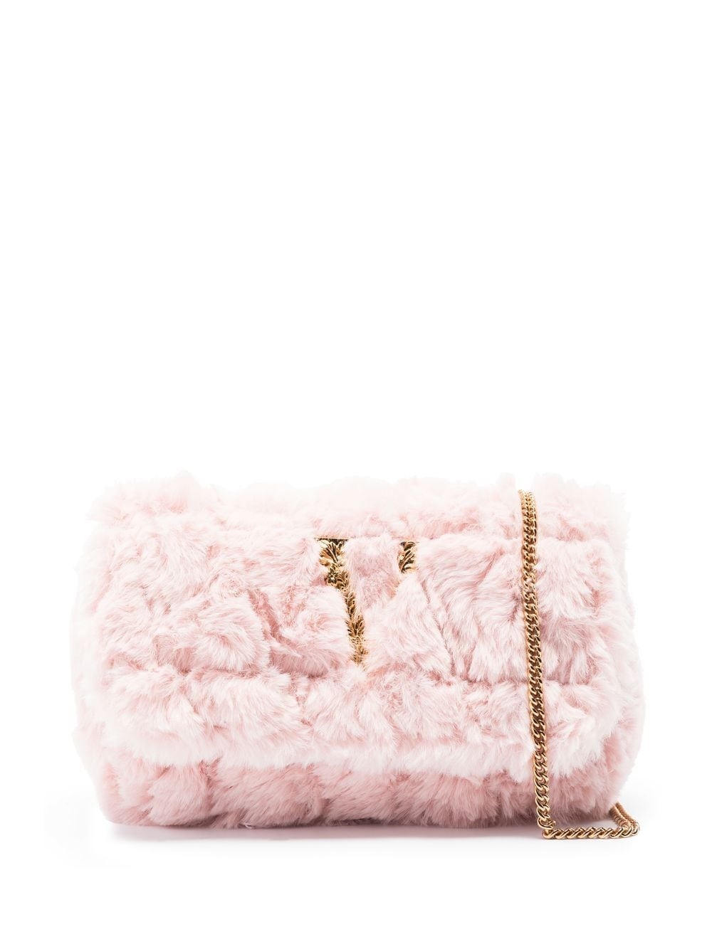 Virtus quilted faux fur crossbody bag - 1