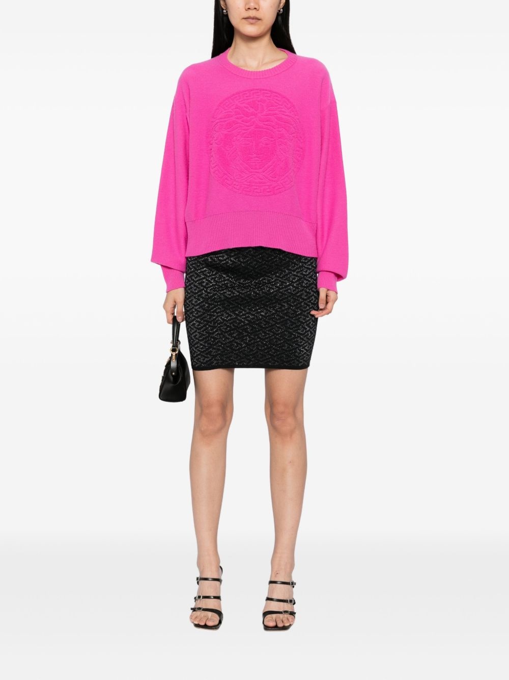 logo-knit jumper - 2