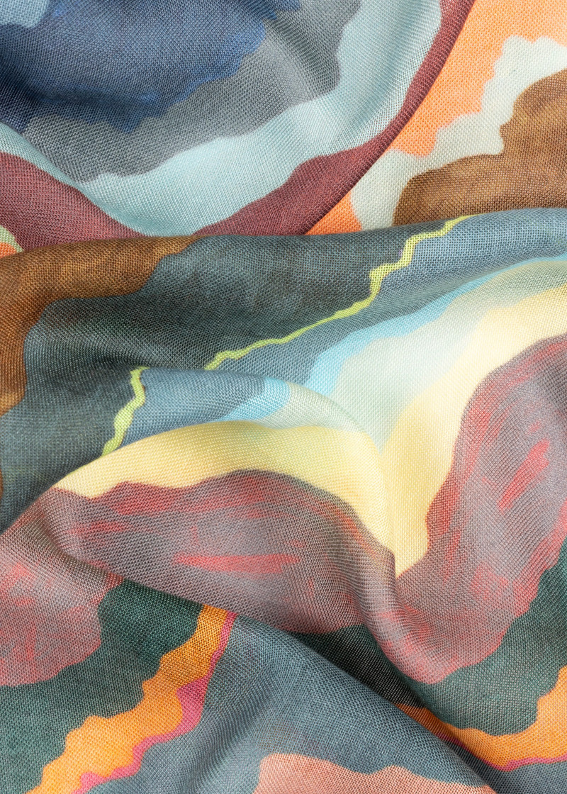 Blue 'Torn Stripe' Scarf 4