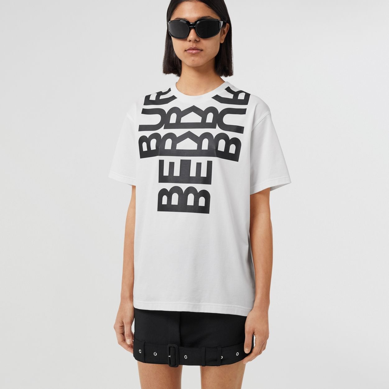 Logo Print Cotton Oversized T-Shirt - 2