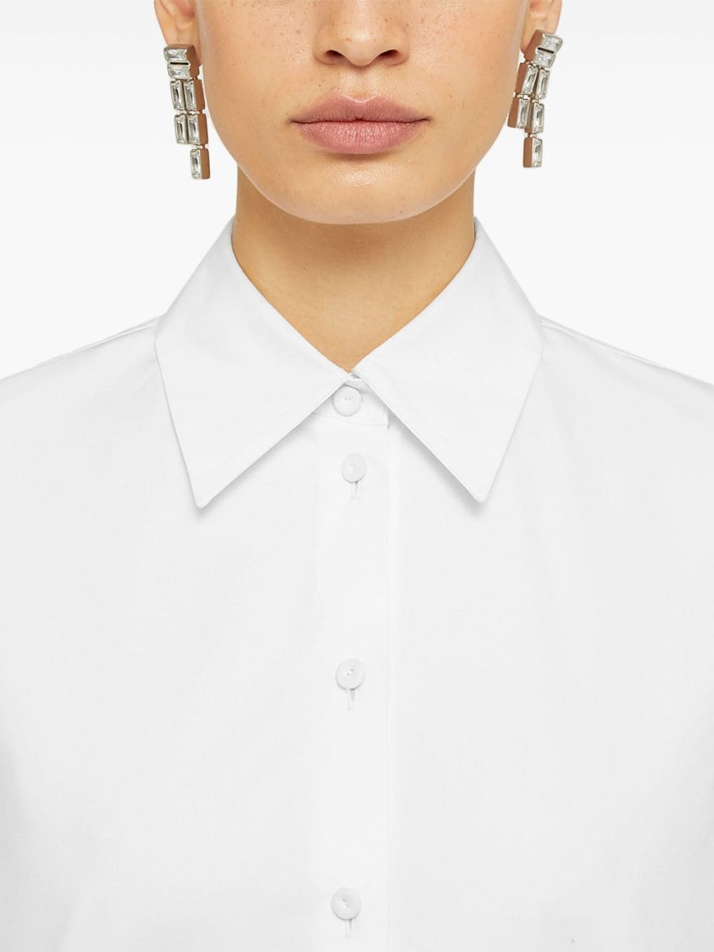 classic collar cotton shirt - 4