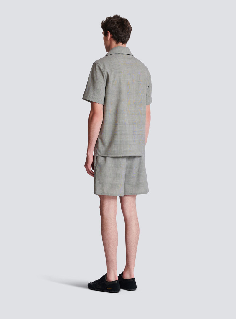 Short-sleeved Prince of Wales shirt 4