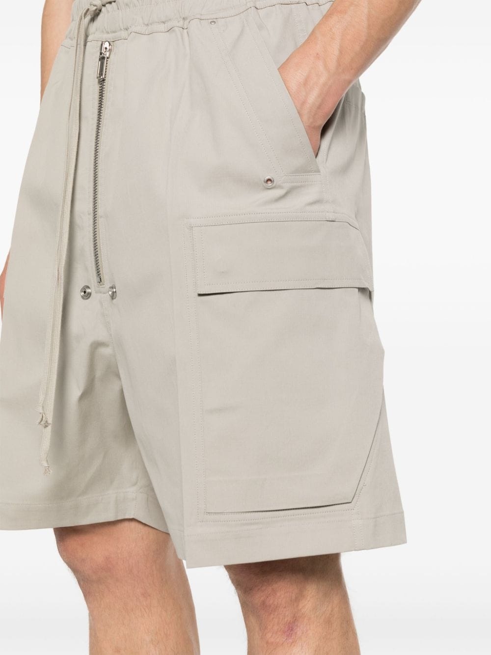 elasticated-waistband cargo shorts - 5
