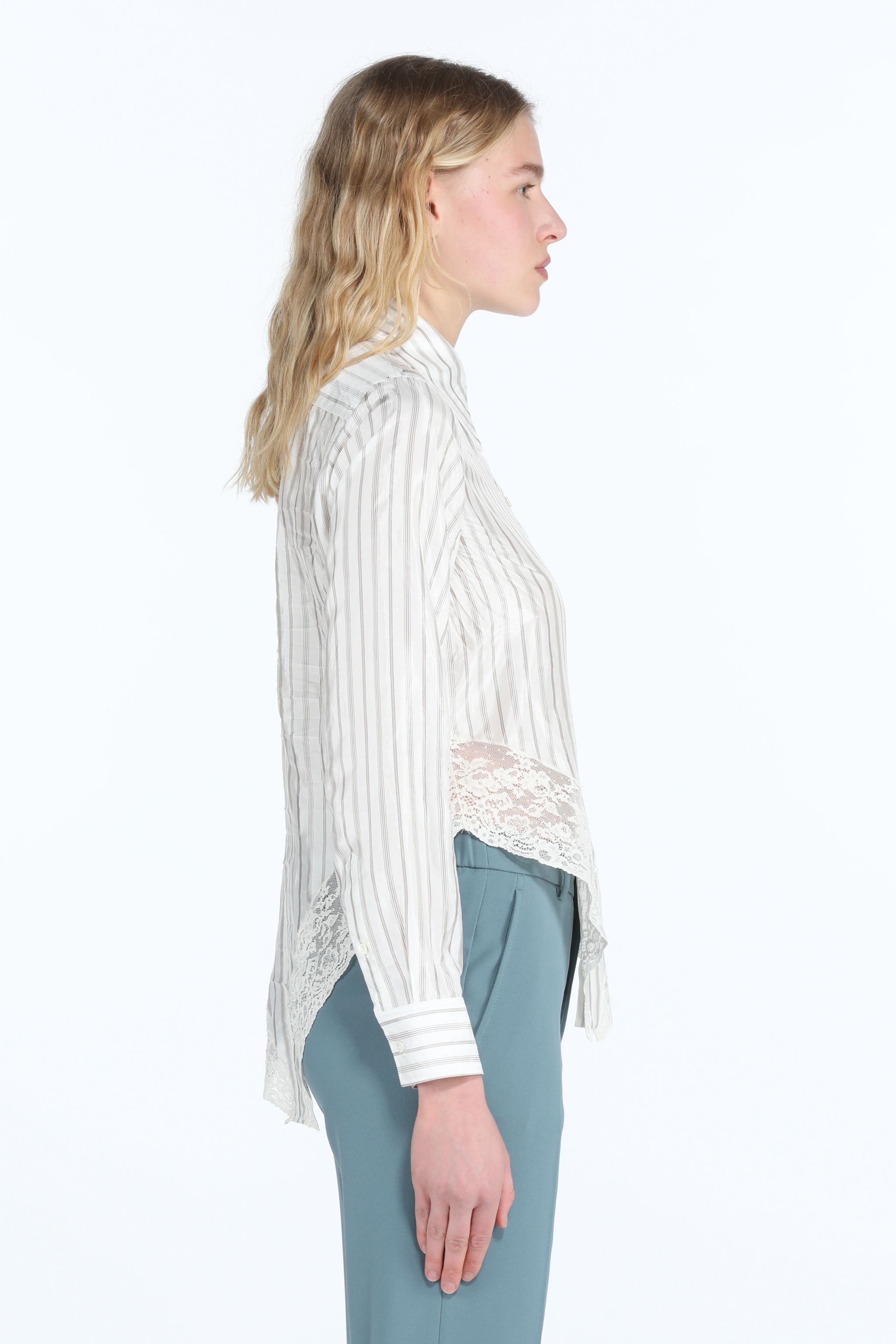 STRIPED CREASE-EFFECT SHIRT - 3