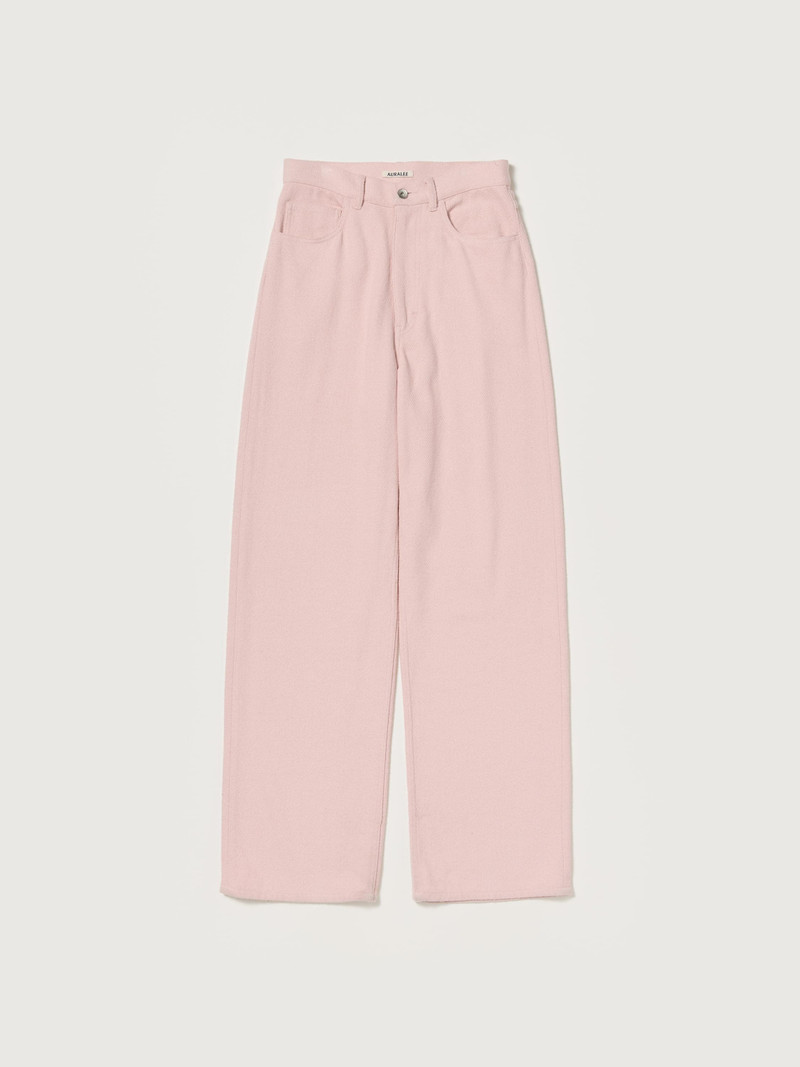 SILK NEP DENIM 5P WIDE PANTS 1