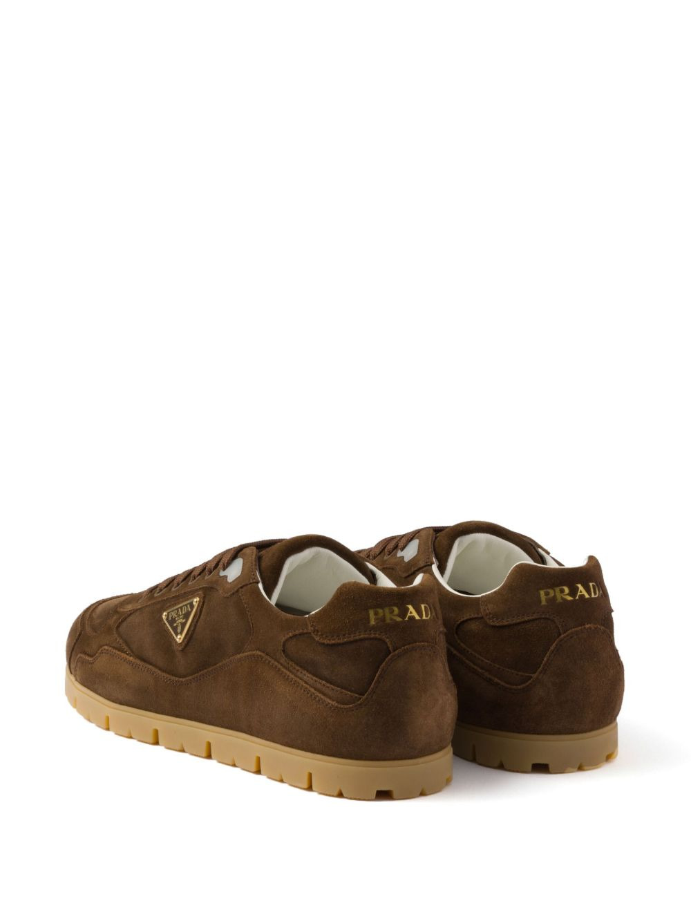 faded suede sneakers - 3