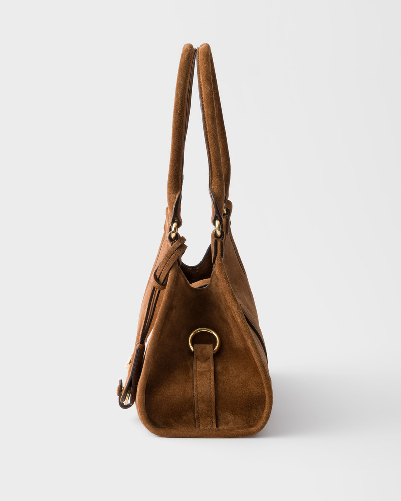 Small suede tote bag 7