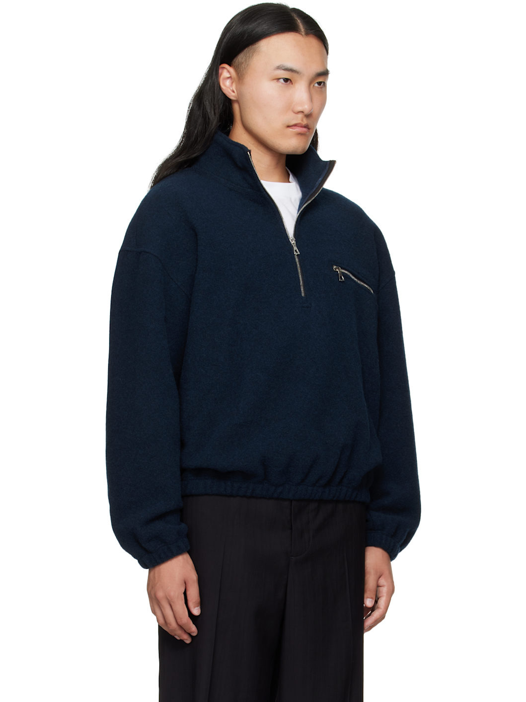 Blue Fleece Sweater - 2