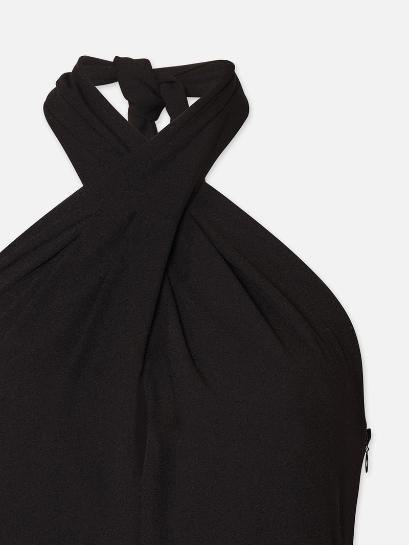 Keyhole Halter Jumpsuit in Black 3